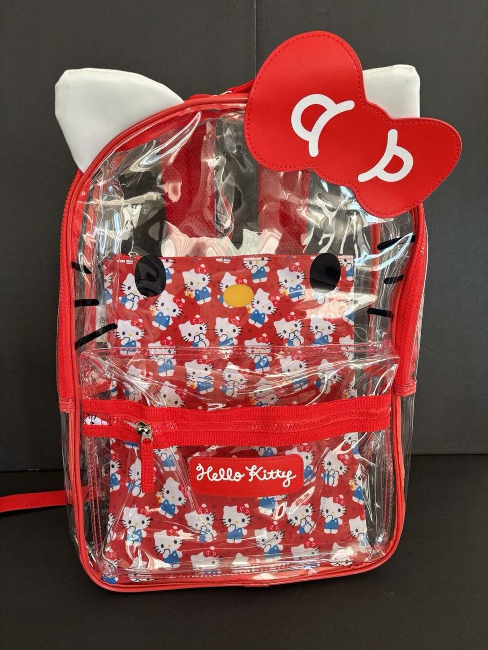 Hello Kitty Figural Clear Backpack 17” NEW